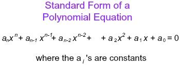 Standard Form Polynomial / Solved: Write Each Polynomial Function In ...