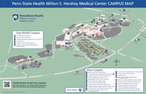 Hershey Medical Center Campus Map - Cristy Claudetta