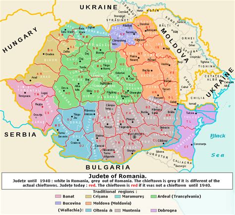 Harta Romaniei: Romania Interbelica