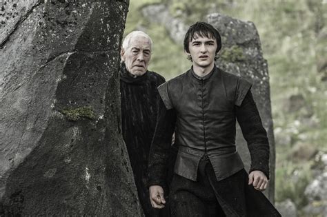 Game of Thrones S6 Ep5 The Door Max von Sydow as the Three-Eyed Raven and Isaac Hempstead Wright ...