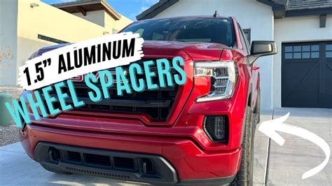 Adding 1.5 inch Wheel Spacers to the 2022 GMC Sierra - YouTube