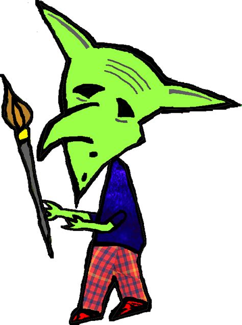 The Painter Goblin Clipart - Full Size Clipart (#2270849) - PinClipart