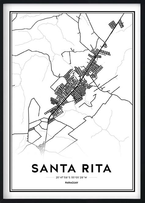 SANTA RITA MAP | Venta de Cuadros Modernos | De La Paz