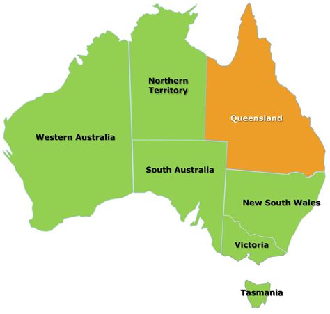 Queensland Map : 5.7.: Queensland, Australia / The markers are placed ...