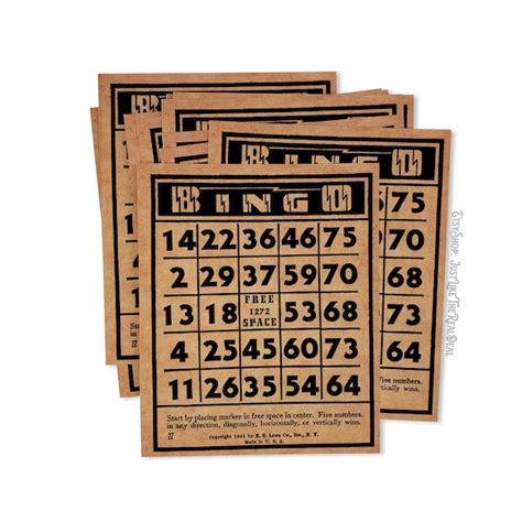 Vintage Bingo Cards - Etsy