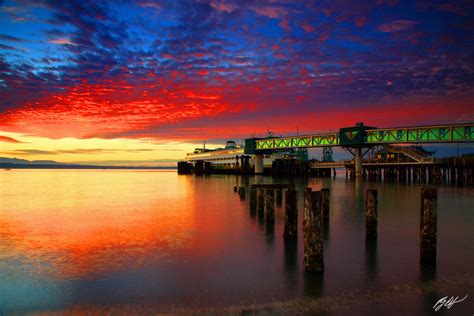 P141 Sunset Edmonds Ferry, Washington | Randall J Hodges Photography