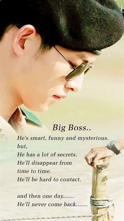 #BigBoss #CaptainYuSiJin #DOTS #SongJoongKi | Song joon ki, Song song ...