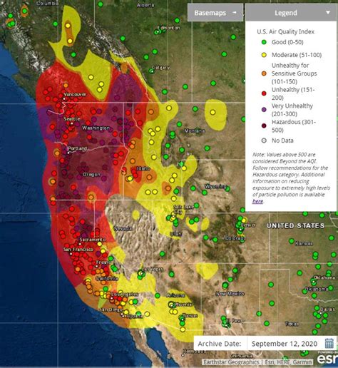 Dire Air Quality Warnings for Oregon and Washington State due to Wildfire Smoke - New Yorkled ...