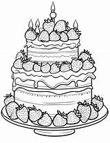 40 Cake Coloring Pages Printable Sheets sketch template