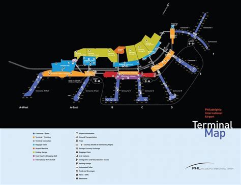 Philadelphia airport parking map - Philadelphia airport economy parking ...