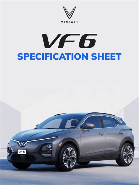 VinFast VF 6 Specification Sheet - PEVme