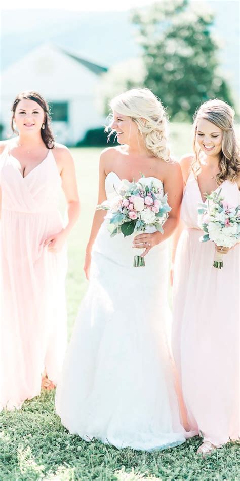 Blush Bridesmaid Dresses: 15 Gowns + Faqs