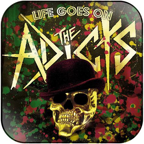 The Adicts Life Goes On Album Cover Sticker Album Cover Sticker