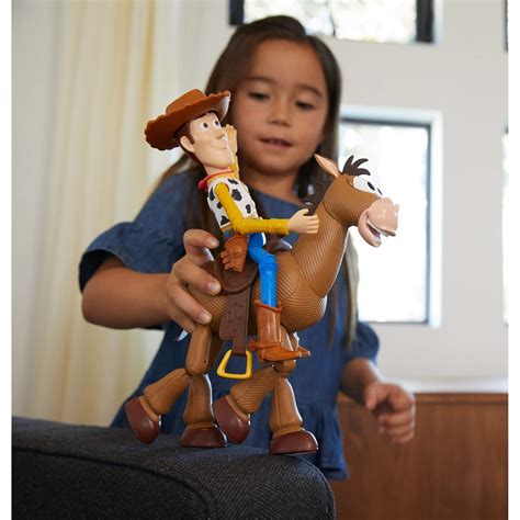 Disney Pixar Toy Story 4 Woody and Bullseye 2-Character Pack, Movie-inspired Relative-Scale for ...