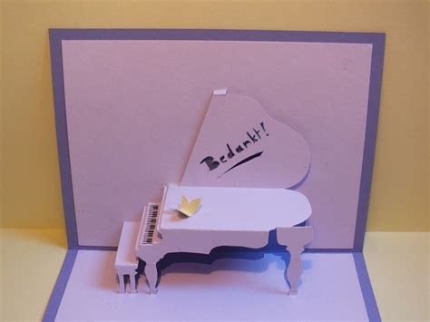 Piano Pop Up Card · How To Make A Pop Up Card · Papercraft on Cut Out ...