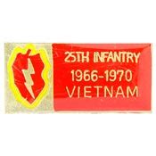 VIETNAM 25TH INFANTRY DIVISION 1966-1970 PIN 1-1/8" - Northern Safari Army Navy