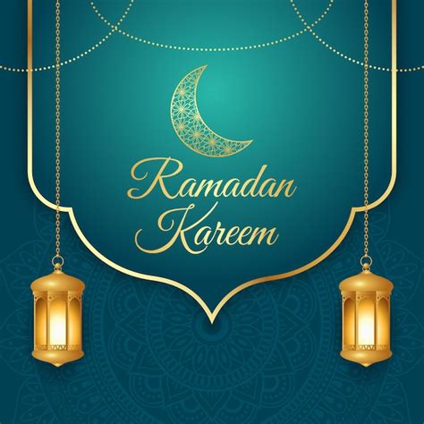 Premium Vector | Vector illustration of Ramadan Kareem wishes greeting