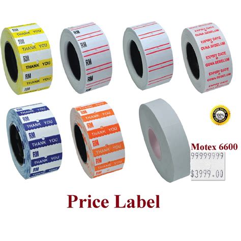 Price Label Sticker 2 Rolls RM Price Expire Thank You Sticker (800 ...