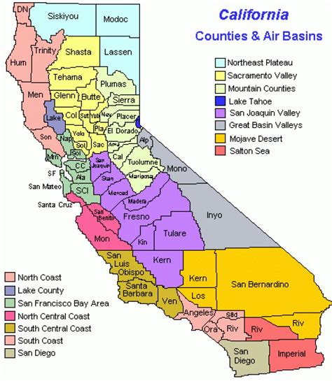 Map Of Ca Coast Cities And Travel Information | Download Free Map Of ...