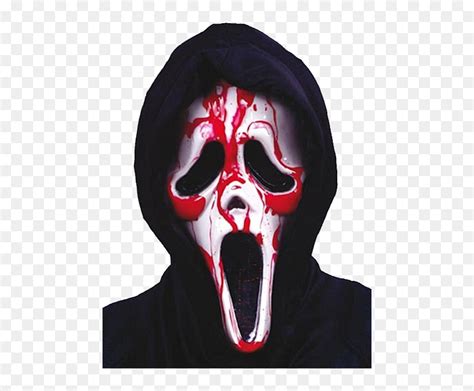 Licensed Bleeding Scream Mask - Wonder August Halloween Costume, HD Png ...