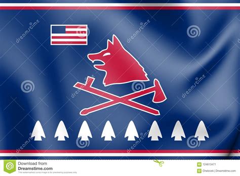 Pawnee Nation of Oklahoma Flag. Stock Illustration - Illustration of banner, emblem: 124613471