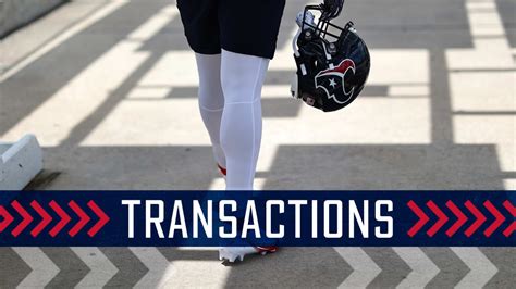 The Houston Texans made a roster moves.