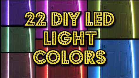 Led Lights Diy Colors Ideas : Generally, though different brands may have slightly different ...