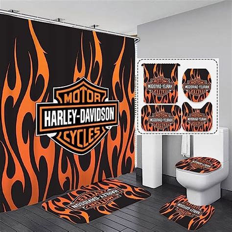 Harley Davidson Motorcycle Bathroom Decor Set NAIA432 – SomebodyShop ...