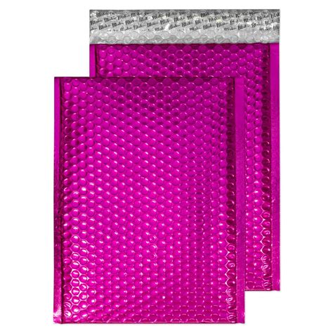 C4 Metallic Hot Pink Padded Bubble Envelopes (Qty 100) 230mm x 324mm - All Colour Envelopes