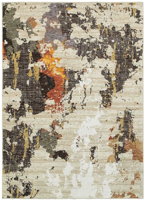 Oriental Weavers Evolution 7770j Beige - Charcoal | Rug Studio