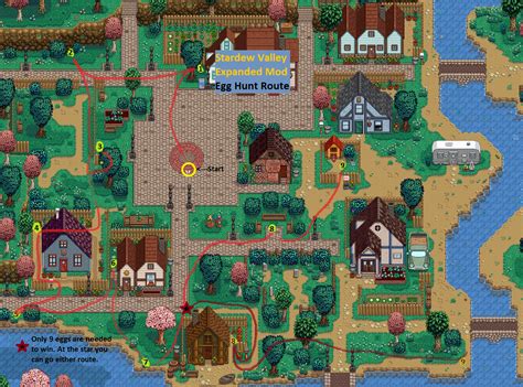 Stardew Valley Expanded Mod (SVE) Egg Hunt Guide/locations/route : r ...