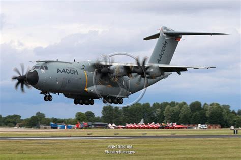 Airbus A400M military transport airplane landing. | Stocktrek Images