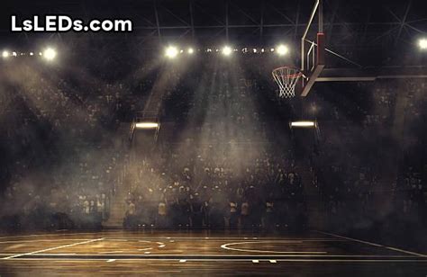 Outdoor basketball court lighting standards - Lsleds