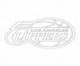 Coloring Clippers Angeles Los Pages Nba Lakers Basketball Print La  sketch template