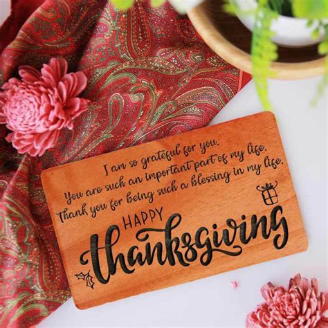 Thanksgiving Cards | Wooden Cards | Thanksgiving Cards For Business