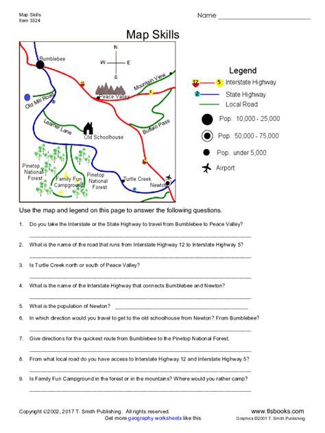 Map Skills Worksheets Pdf - Fill Online, Printable, Fillable, Blank | pdfFiller