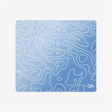 Icy Cyan Topo Mousepad – GutzyAiden