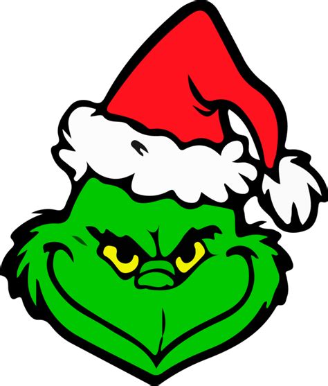 Grinch Face – Iconic Holiday Spirit of Dr. Seuss Clipart | PNG All