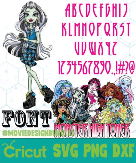 MONSTER HIGH FONT DISNEY FONT SVG PNG DXF - Movie Design Bundles