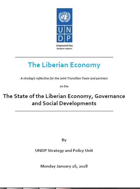 State of the Liberian Economy | United Nations Development Programme