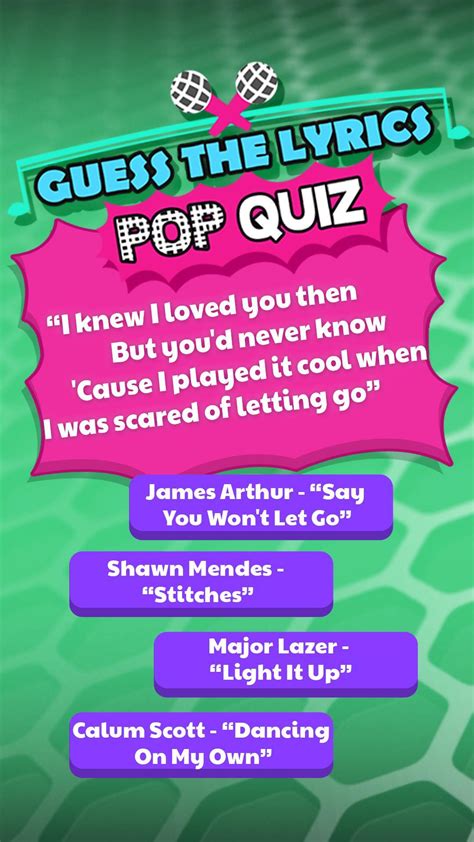 Guess The Lyrics POP Quiz APK for Android Download