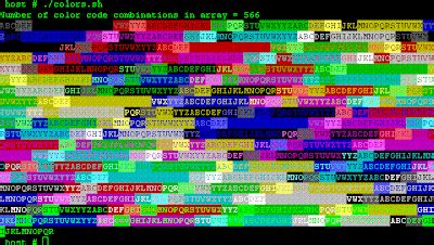 The Linux and Unix Menagerie: Using Color In The Linux Or Unix Shell