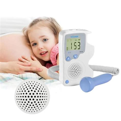 Fetal Doppler Fetal Heart Rate Detection Device Easy to use for Home FHR Portable Ultrasonic ...