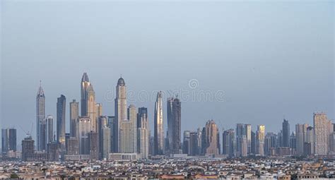 Dubai the Skyline of Downtown Editorial Photo - Image of district, arab ...