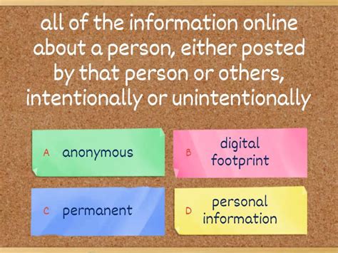 Digital Footprint - Quiz