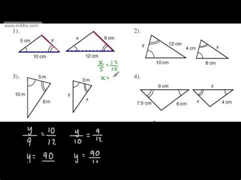 GCSE Maths - Similar Triangles Full tutorial (Similarity - Congruent) Higher Linear June 2014 ...