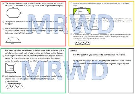 Area of a Trapezium Worksheets | Teaching Resources