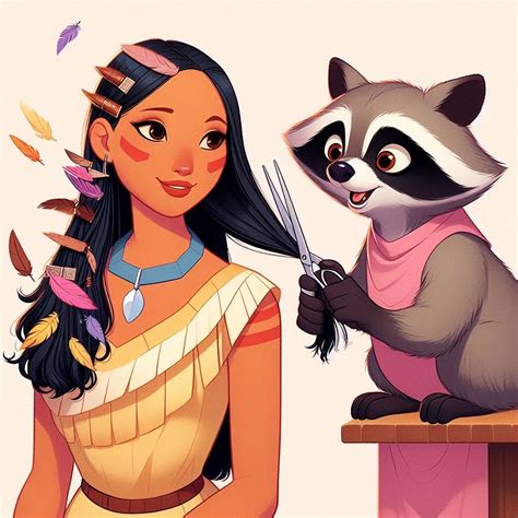 Pocahontas Gets a Haircut by Phillip-Neumeier on DeviantArt