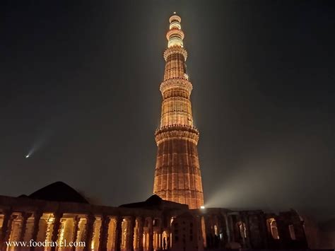 A Romantic Walk at Qutub Minar at Night - FoodRavel - Delhi Diary