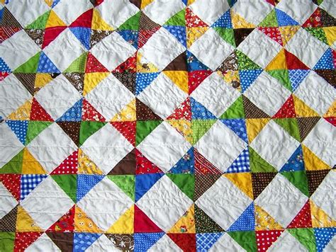 Quarter-Square Triangle Quilt